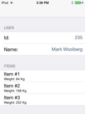 iOS embedded list view rendering
