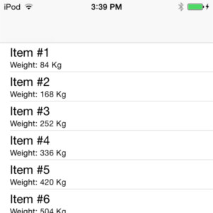 iOS full list view rendering