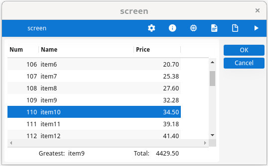 Table rendering aggregate fields for columns.