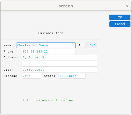 Traditional GUI mode rendering screenshot