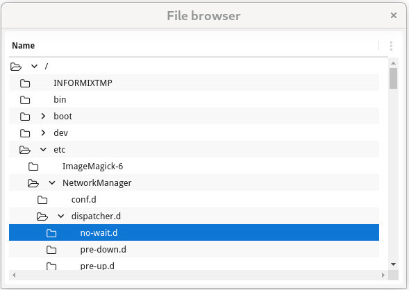 Form with tree view screenshot