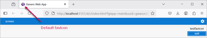Image shows default Genero icon