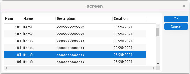 Table rendering with the alternateRows style attribute.