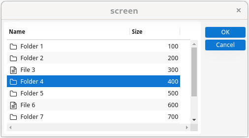 Table rendering with image in the first column.