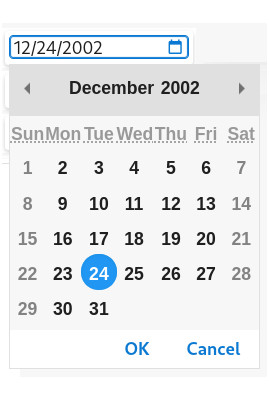 DATEEDIT rendering