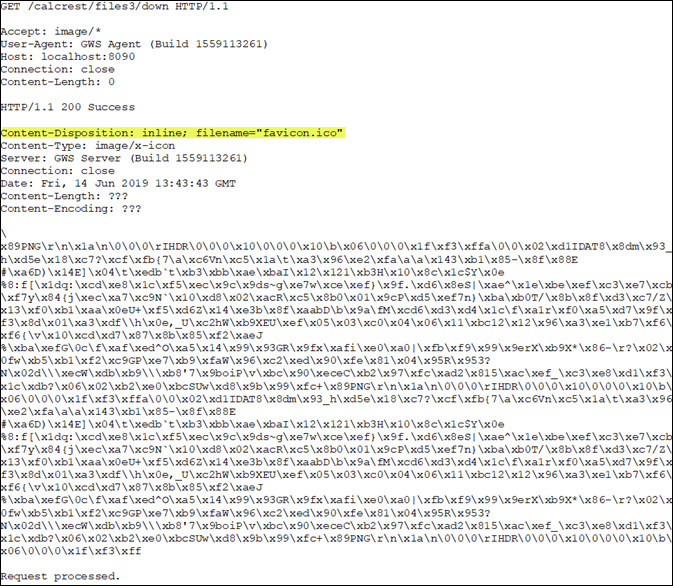 Image shows the downloaded image file