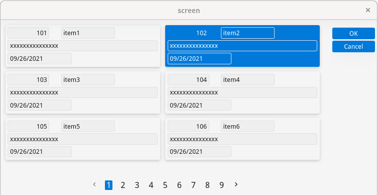 Paged scrollgrid.