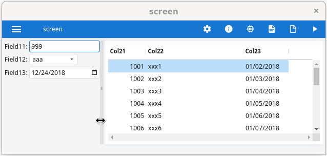 Screenshot of form with horizontal box in medium window