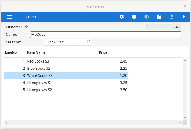 Screenshot of a form without presentation styles