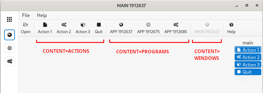 TOOLBAR with AUTOITEMS rendering on desktop