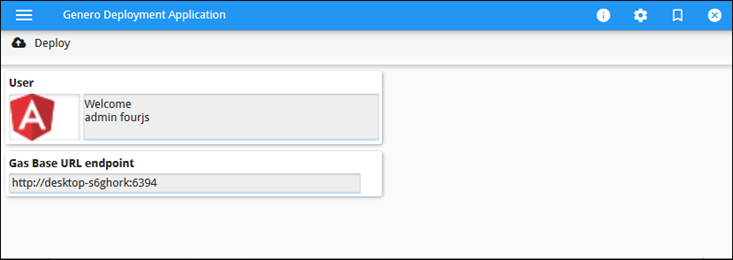 Deployment App for managing GBC client and Genero Archives applications and services in the GAS.