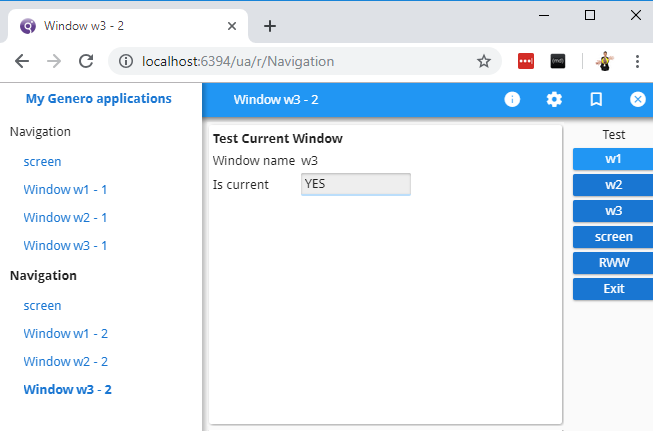 Navigation application