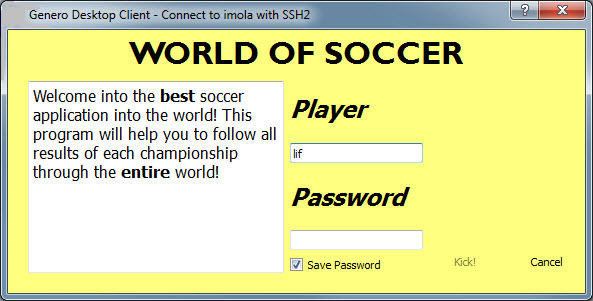 The figure is a screen shot of a customized login box.