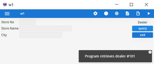 This figure is a screenshot of the form with the compiled String File. Localized Strings in the form and program module are translated.