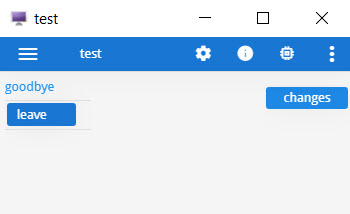 This figure is a screenshot of a form where ui.Form methods are used to change the text for the label and button, specify an image for a button, and specify a style for a label.