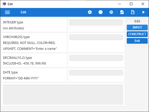 Demo Edit application served by the GDC