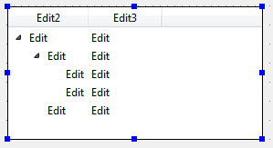 This figure shows an example of a Tree container.