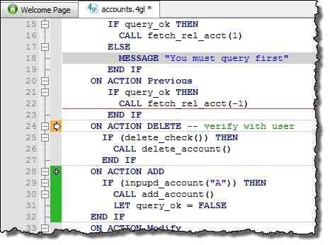 This figure is a screenshot of the Diff View.