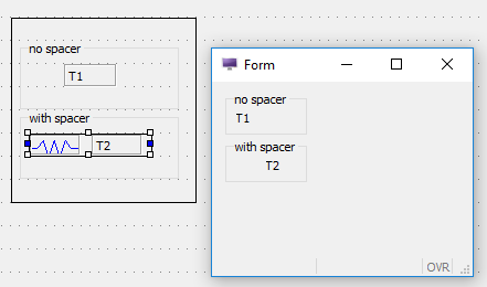 This figure shows an example of an HRec container.