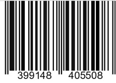 This figure is a screenshot of a sample bar code.