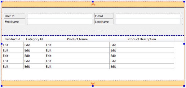 This figure shows an example of a VBox container.