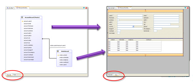 Screenshot of Form Designer diagram