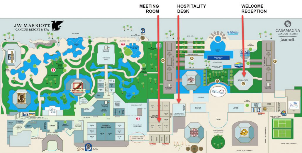 Marriott CasaMagna Cancu Resort Locations