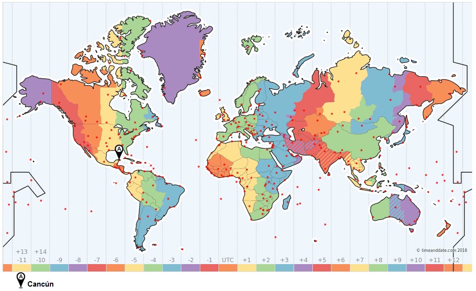 cancun time zone